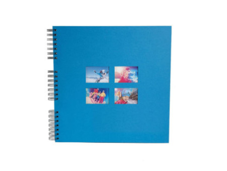 EXACOMPTA Album photos à spirales MILANO 320 x 320 mm, bleu
