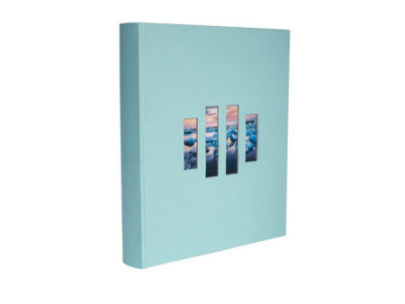 EXACOMPTA Album photos MILANO 290 x 320 mm, bleu turquoise