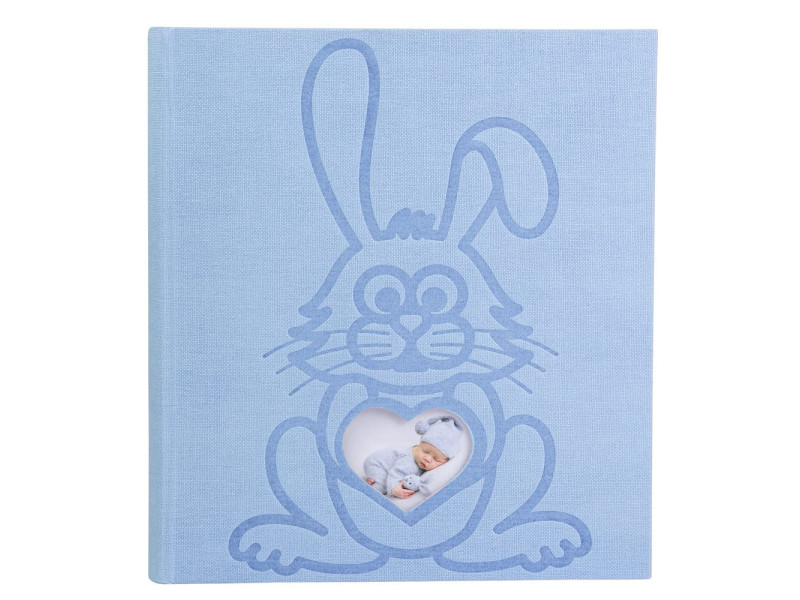EXACOMPTA Album photos livre LAPIN TEDDY, 290 x 320 mm, bleu