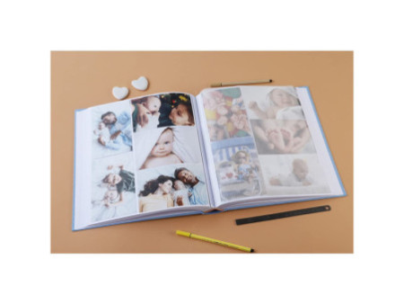 EXACOMPTA Album photos livre LAPIN TEDDY, 290 x 320 mm, bleu
