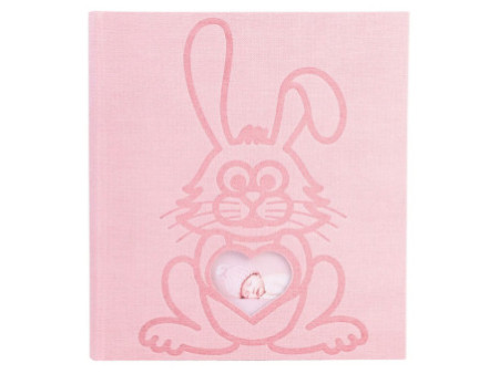 EXACOMPTA Album photos livre LAPIN TEDDY, 290 x 320 mm, rose