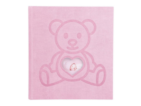EXACOMPTA Album photos livre OURS TEDDY, 290 x 320 mm, rose