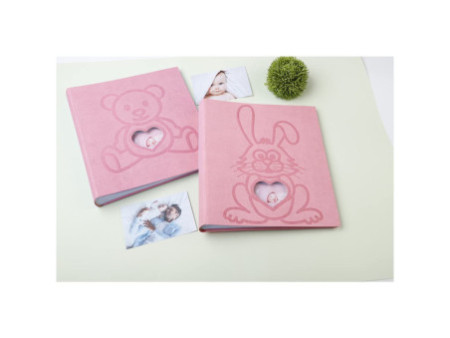 EXACOMPTA Album photos livre OURS TEDDY, 290 x 320 mm, rose
