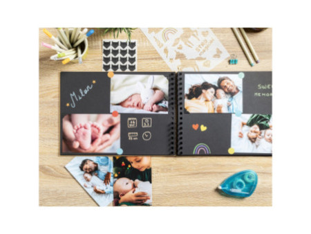 EXACOMPTA Kit de scrapbooking SCRAP ADDICT, noir
