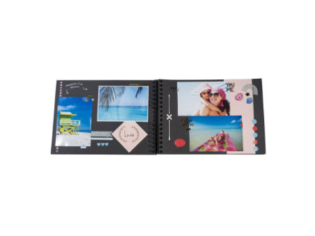 EXACOMPTA Kit de scrapbooking SCRAP ADDICT, noir
