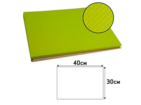 PROnappe Set de table jetable, 400 x 300 mm, vert kiwi