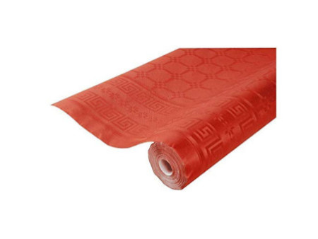 PROnappe Nappe en papier damassé, (l)1,18 x (L)6 m, ivoire