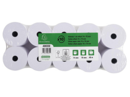 EXACOMPTA Bobine pour caisses, 70 mm x 40 m x 12 mm