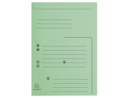 EXACOMPTA Chemises SUPER 210 Contact, A4, vert clair