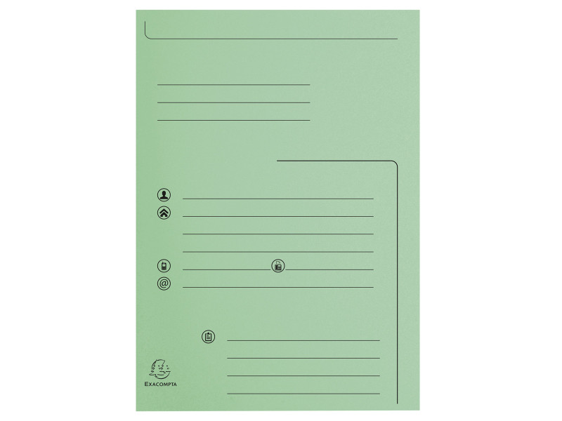 EXACOMPTA Chemises SUPER 210 Contact, A4, vert clair