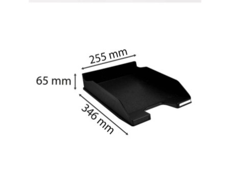 EXACOMPTA Corbeille à courrier COMBO MIDI, A4+, noir