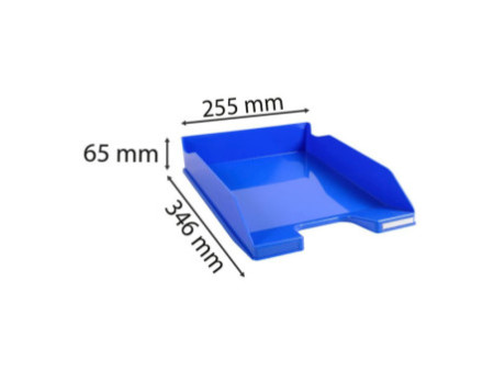 EXACOMPTA Corbeille à courrier COMBO MIDI, A4+, bleu glacé