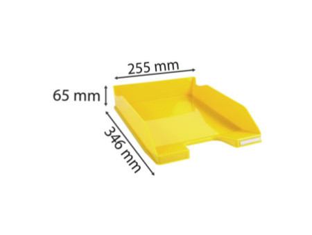 EXACOMPTA Corbeille à courrier COMBO MIDI, A4+, jaune