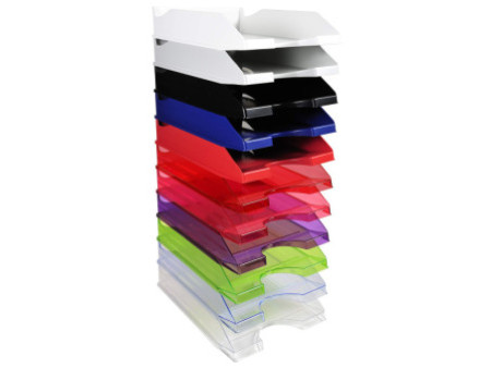 EXACOMPTA Corbeille à courrier ECOTRAY, A4+, noir