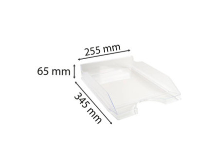 EXACOMPTA Corbeille à courrier ECOTRAY, A4+, cristal