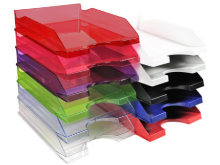 EXACOMPTA Corbeille à courrier ECOTRAY, A4+, bleu glacé