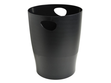 EXACOMPTA Corbeille à papier ECOBIN, 15 litres, noir