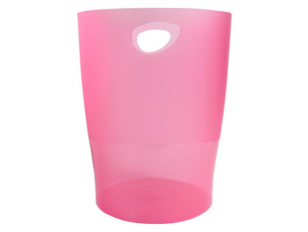 EXACOMPTA Corbeille à papier ECOBIN, 15 litres, framboise