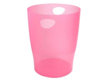 EXACOMPTA Corbeille à papier ECOBIN, 15 litres, framboise