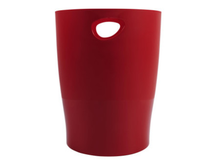 EXACOMPTA Corbeille à papier ECOBIN, 15 litres, rouge carmin