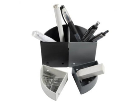 EXACOMPTA Pot à crayons 'THE QUARTER', noir/gris