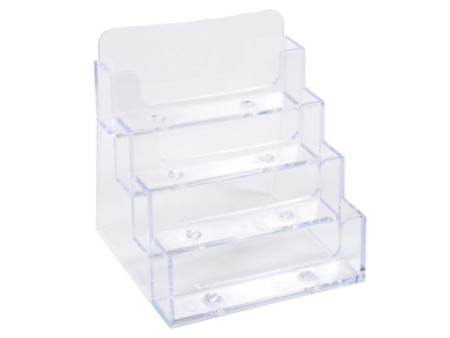 EXACOMPTA Distributeur de cartes de visite, cristal