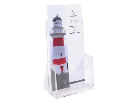EXACOMPTA Distributeur de prospectus, DL portrait, cristal