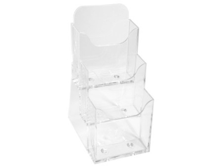EXACOMPTA Distributeur de prospectus, DL portrait, cristal