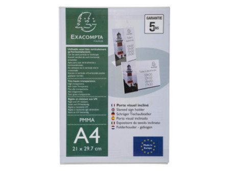 EXACOMPTA Porte-visuel, A4 portrait, incliné
