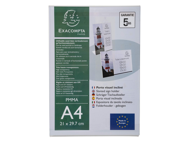 EXACOMPTA Porte-visuel, A4 portrait, incliné