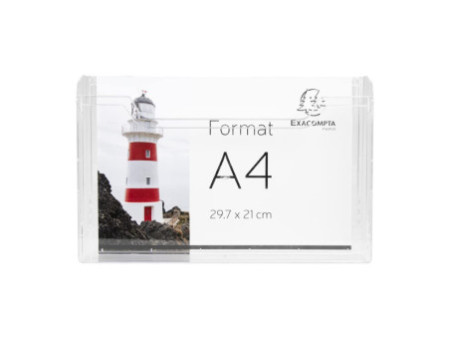 EXACOMPTA Distributeur de prospectus, A4 paysage, cristal