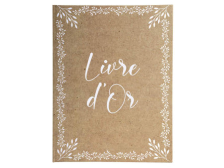 EXACOMPTA Livre d'or 'Kraft, 220 x 270 mm, brun