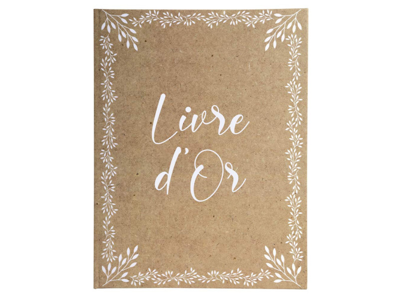 EXACOMPTA Livre d'or 'Kraft, 220 x 270 mm, brun