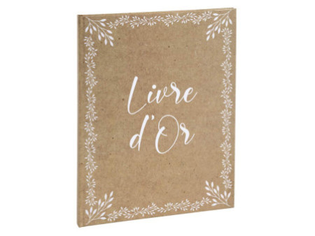 EXACOMPTA Livre d'or 'Kraft, 220 x 270 mm, brun