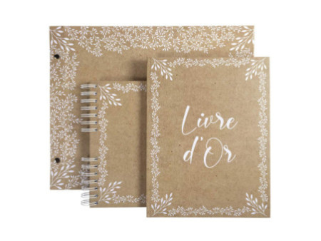EXACOMPTA Livre d'or 'Kraft, 220 x 270 mm, brun