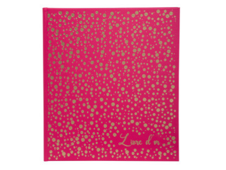 EXACOMPTA Livre d'or Plum, 210 x 190 mm, framboise / doré