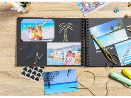 EXACOMPTA Kit de scrapbooking SCRAP ADDICT, kraft brun