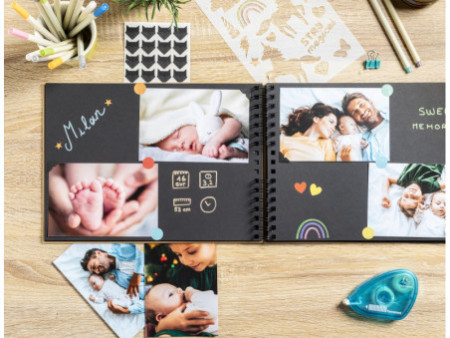 EXACOMPTA Kit de scrapbooking SCRAP ADDICT, kraft brun