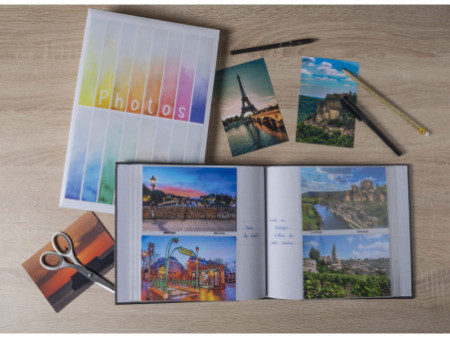 EXACOMPTA Album photos à pochettes Rainbow, 225 x 325 mm