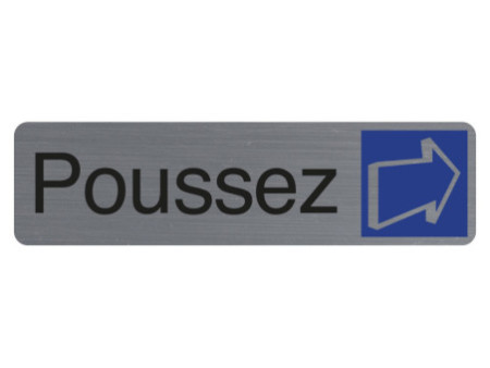 EXACOMPTA Plaque de signalisation 'Poussez'