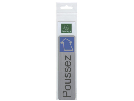 EXACOMPTA Plaque de signalisation 'Poussez'