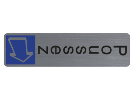 EXACOMPTA Plaque de signalisation 'Poussez'