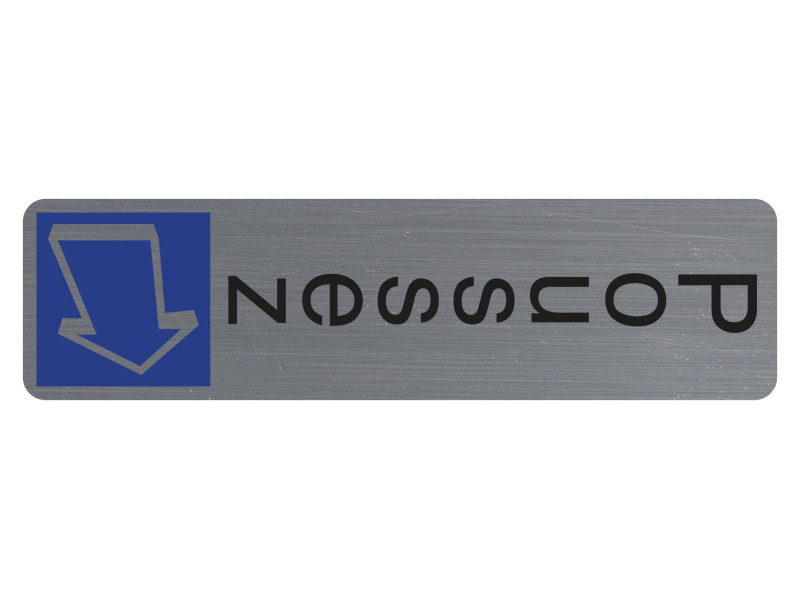 EXACOMPTA Plaque de signalisation 'Poussez'