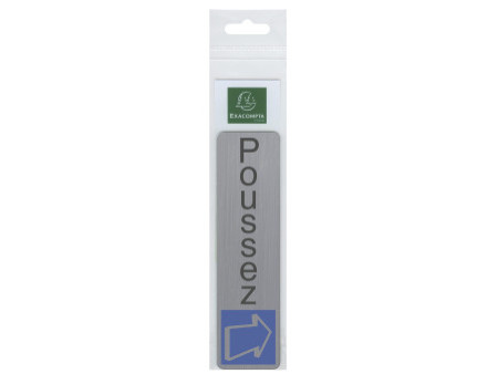 EXACOMPTA Plaque de signalisation 'Poussez'