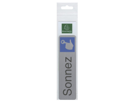 EXACOMPTA Plaque de signalisation 'Sonnez'