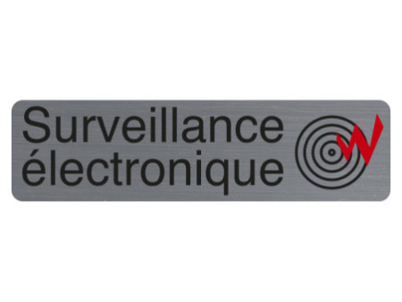 EXACOMPTA Plaque de signalisation Surveillance électronique