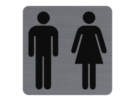 EXACOMPTA Plaque de signalisation 'Toilettes Dame/Homme'