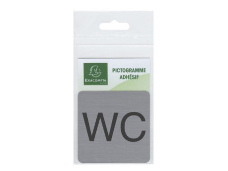 EXACOMPTA Plaque de signalisation 'WC'