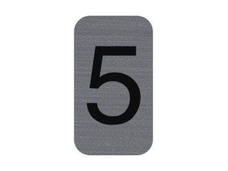 EXACOMPTA Plaque de signalisation chiffres '5', 25 x 44 mm