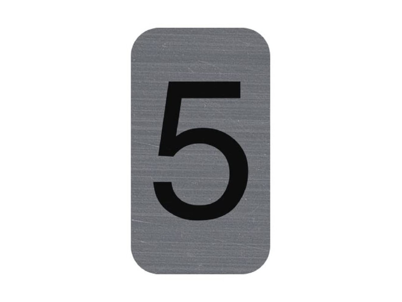 EXACOMPTA Plaque de signalisation chiffres '5', 25 x 44 mm